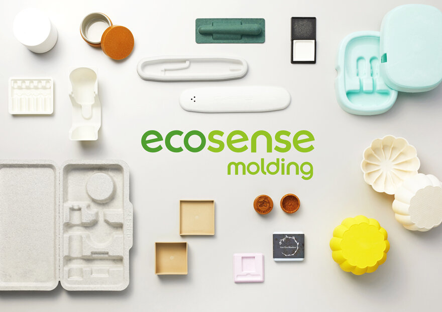 マテリアルショールーム常設展示：NISSHA株式会社 サステナブル成形品「ecosense molding」